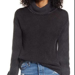 Ten Sixty Sherman Washed Mock Neck Sweater -M